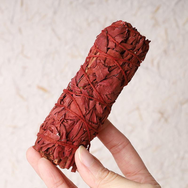 Buddha Stones Dragon's Blood Sage Smudge Stick for Home Negative Energy Cleansing Incense Healing Meditation Rituals - 1 Stick (10.1cm/Stick) - image 1