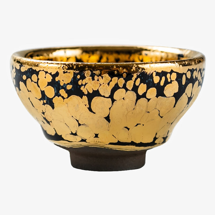 Buddha Stones 24K Gold Spot Pattern Chinese Jianzhan Ceramic Teacup Kung Fu Tea Cup Bowl With Gift Box - image 4