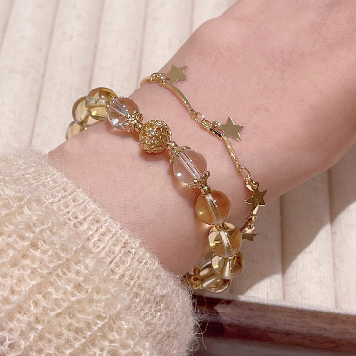 Buddha Stones Citrine Moonstone Butterfly Charm Prosperity Protection Bracelet - image 7