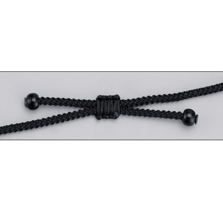 Buddha Stones 999 Sterling Silver Nine-Eye Dzi Bead Pattern Protection Rope Necklace Pendant - image 18