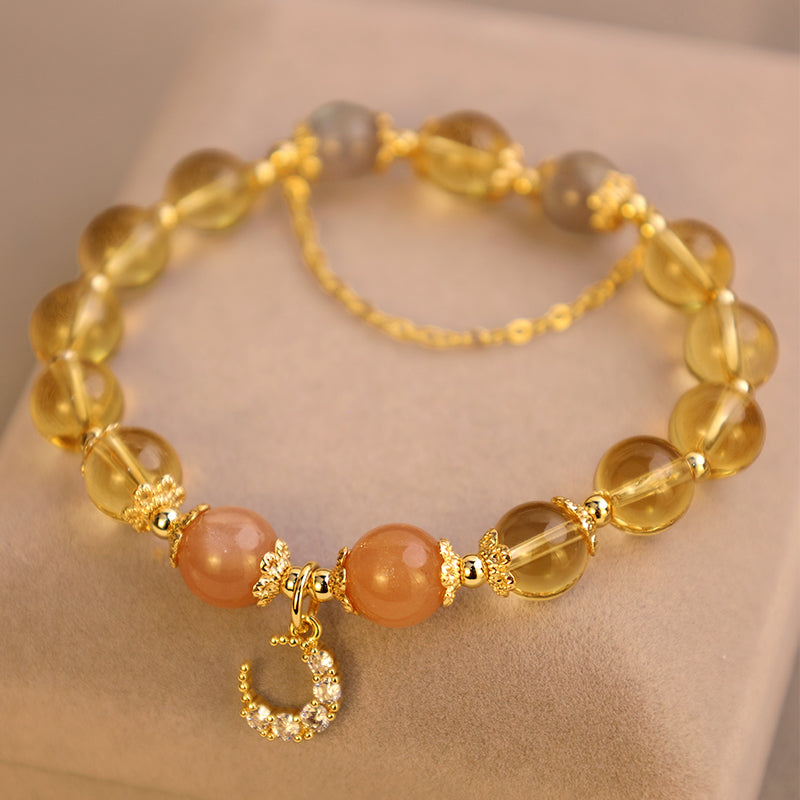 Buddha Stones Blessed Moon Citrine Abundant Energy Bracelet - image 1