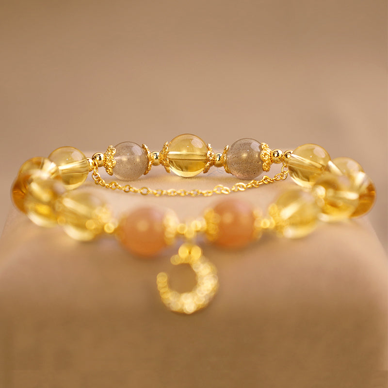 Buddha Stones Blessed Moon Citrine Abundant Energy Bracelet - image 9