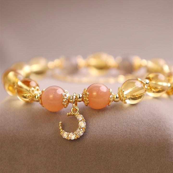 Buddha Stones Blessed Moon Citrine Abundant Energy Bracelet - image 3