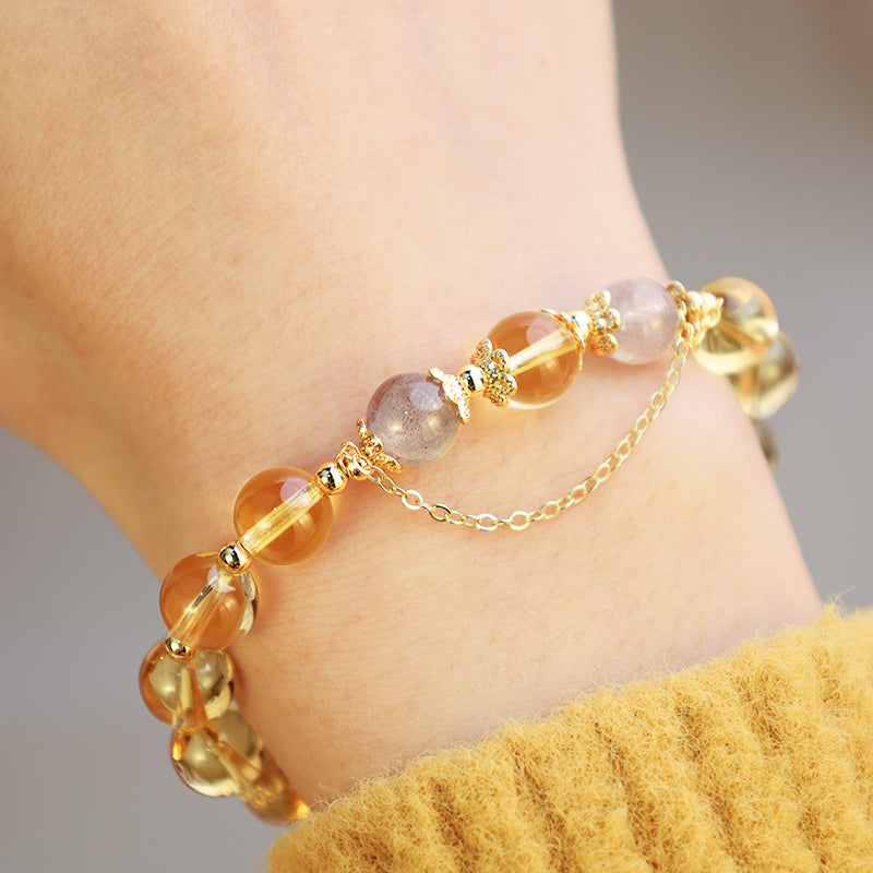 Buddha Stones Blessed Moon Citrine Abundant Energy Bracelet - image 5