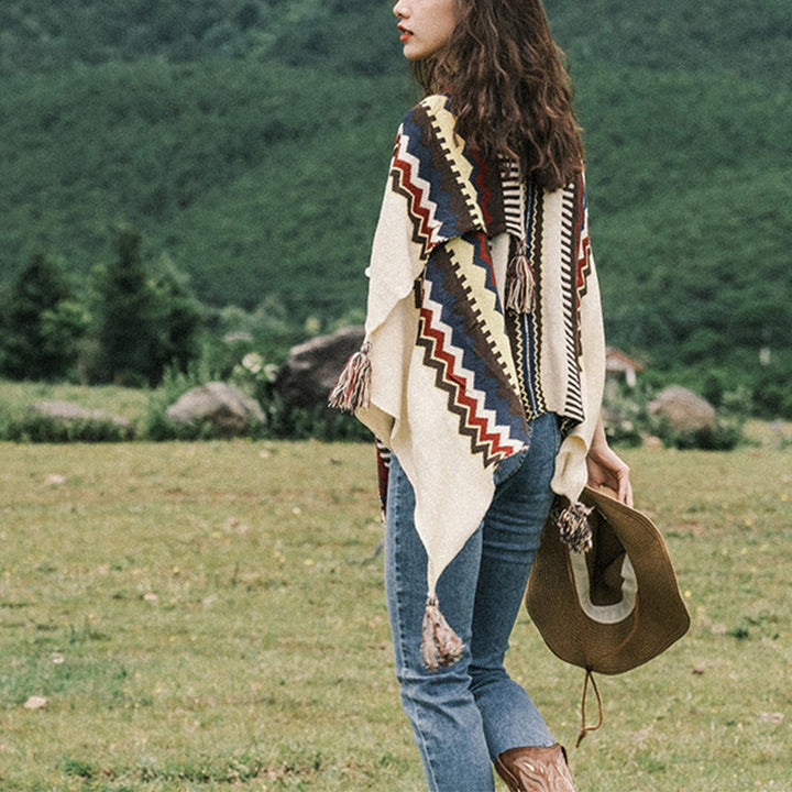 Buddha Stones Tibetan Colorful Striped Shawl Tassels Cozy Warm Travel Scarf Wrap - image 12