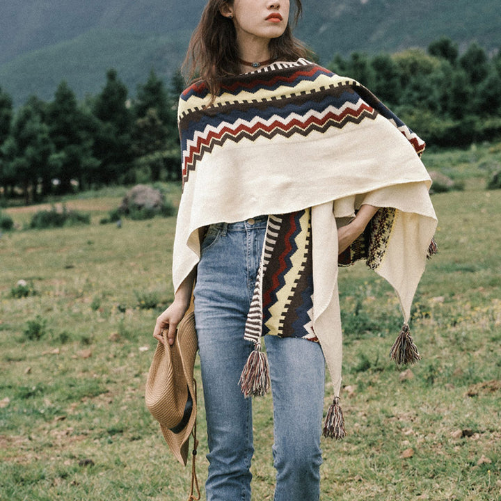 Buddha Stones Tibetan Colorful Striped Shawl Tassels Cozy Warm Travel Scarf Wrap - image 17
