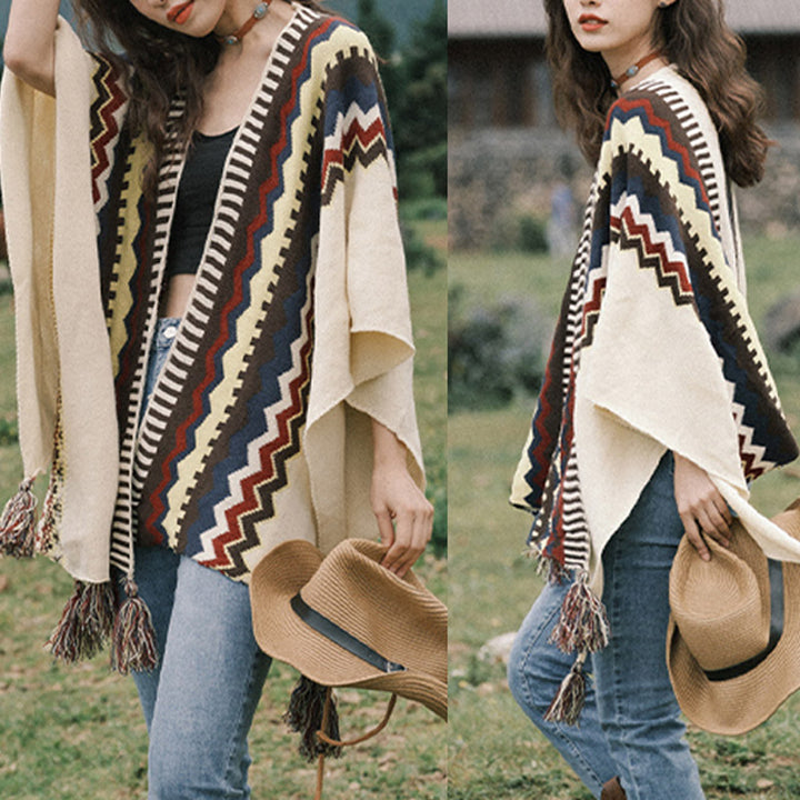Buddha Stones Tibetan Colorful Striped Shawl Tassels Cozy Warm Travel Scarf Wrap - image 18