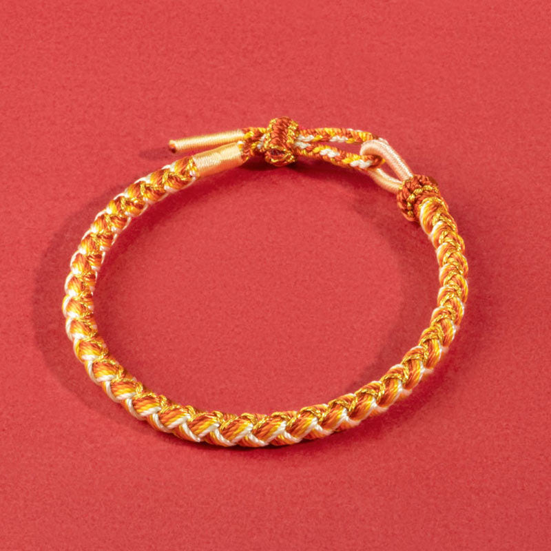 Buddha Stones Handmade Year Of The Dragon Scale Protection Rope Bracelet - image 11