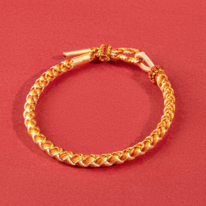 Buddha Stones Handmade Year Of The Dragon Scale Protection Rope Bracelet - image 11