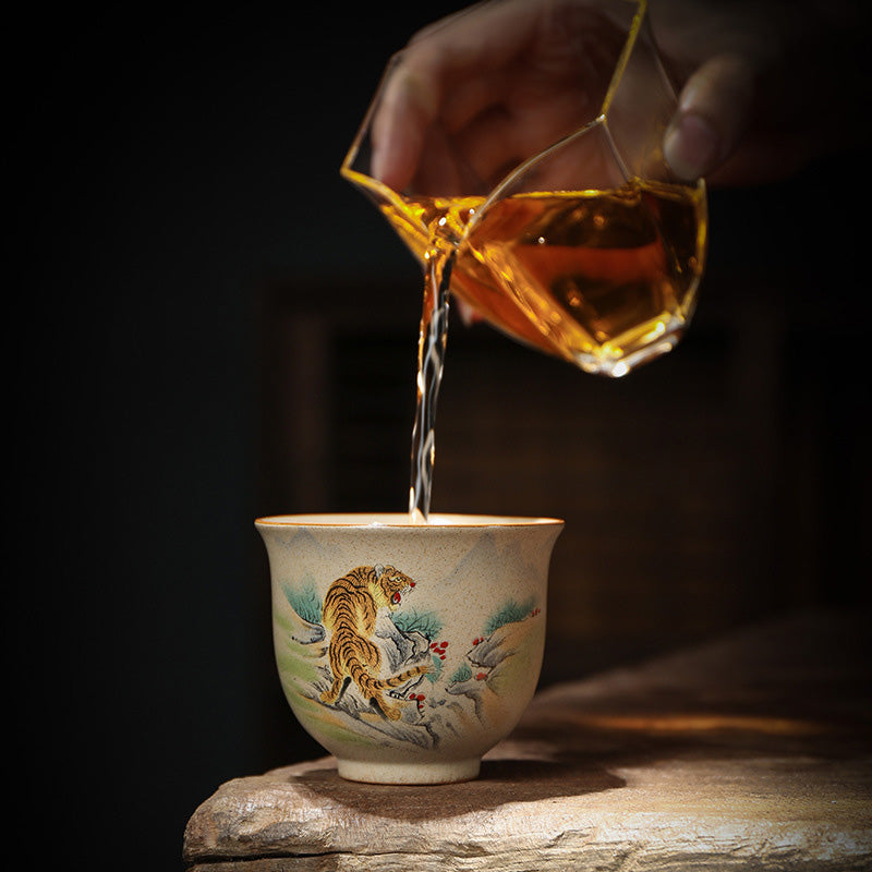 Buddha Stones 12 Chinese Zodiac Ceramic Teacup Kung Fu Tea Cup 130ml - image 11