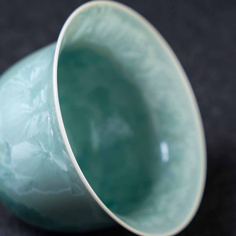 Buddha Stones Traditional Glaze Ceramic Gaiwan Sancai Teacup Kung Fu Tea Cup And Saucer With Lid 180ml - image 5