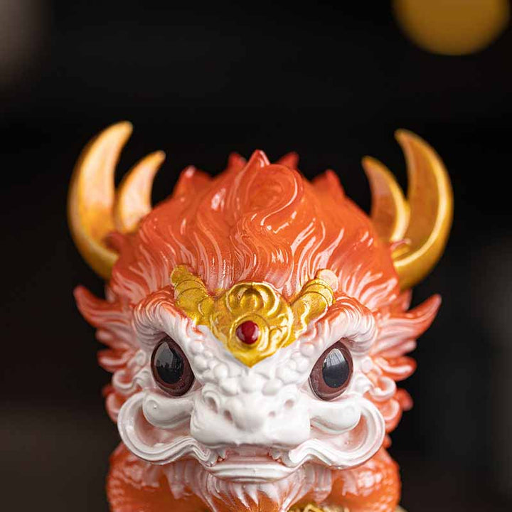 Buddha Stones Color Changing Small Kirin Resin Tea Pet Home Figurine Decoration - image 11