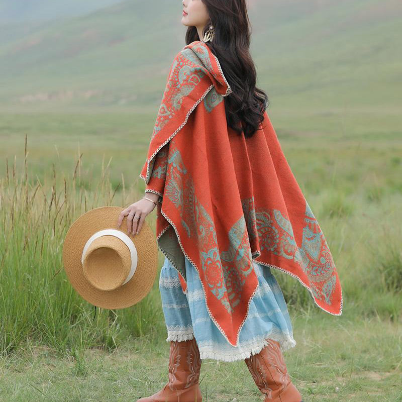 Buddha Stones Tibetan Shawl Simple Pattern Winter Cozy Travel Scarf Wrap - image 5