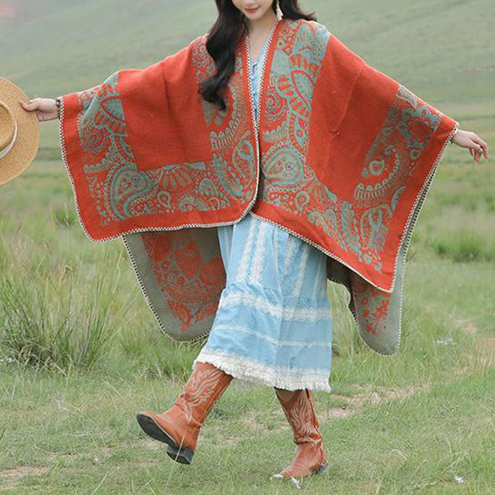 Buddha Stones Tibetan Shawl Simple Pattern Winter Cozy Travel Scarf Wrap - image 18