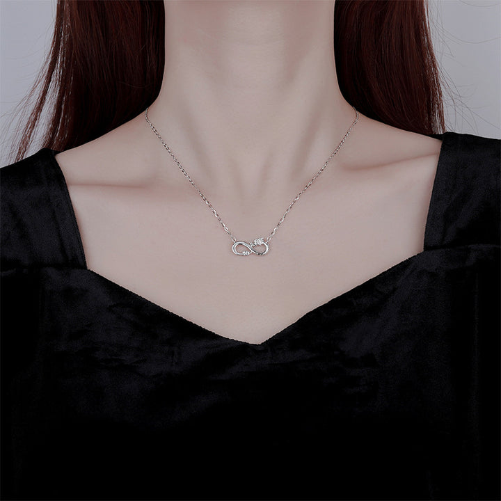 Buddha Stones 999 Sterling Silver Year of the Dragon Endless Knot Success Necklace Pendant - image 6