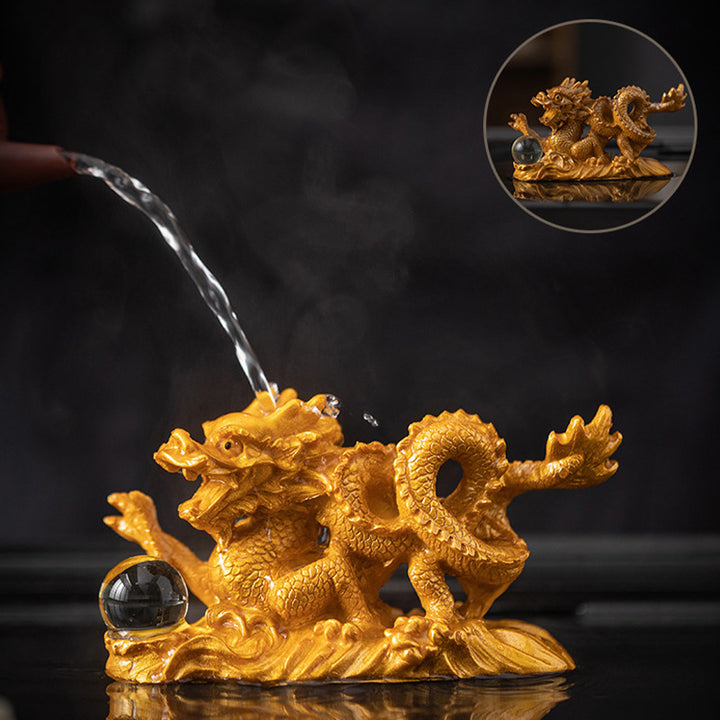 Buddha Stones Year Of The Dragon Color Changing Resin Luck Success Tea Pet Home Figurine Decoration - image 15