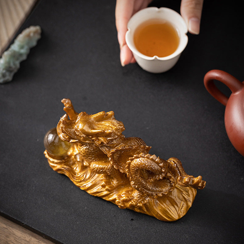 Buddha Stones Year Of The Dragon Color Changing Resin Luck Success Tea Pet Home Figurine Decoration - image 10