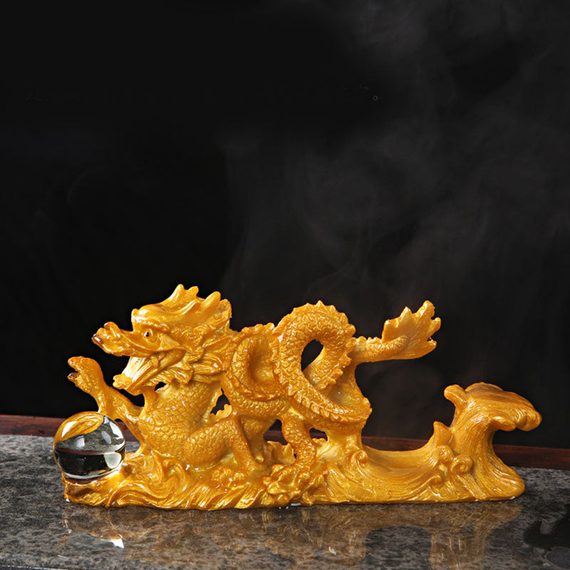 Buddha Stones Year Of The Dragon Color Changing Resin Horse Luck Tea Pet Home Figurine Decoration - image 1