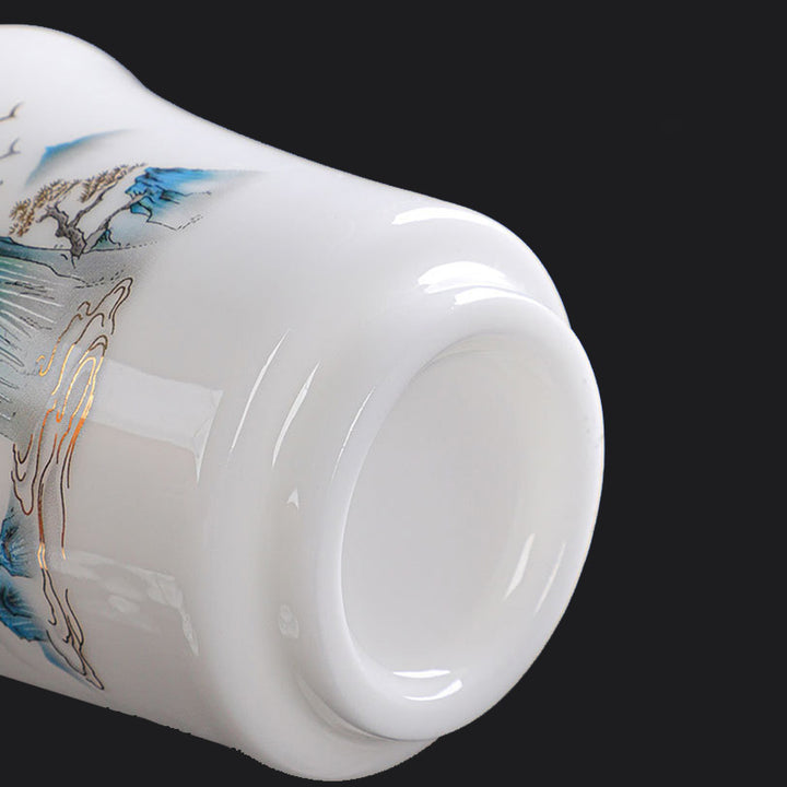 Buddha Stones Mountains Rivers Tree Ceramic Teacup Kung Fu Tea Cup 120ml - image 8