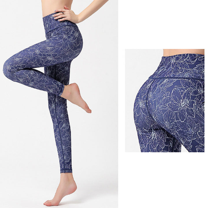 Buddha Stones Flowers Leaves Birds Print Pants Sports Fitness Yoga Leggings Women's Yoga Pants - image 18