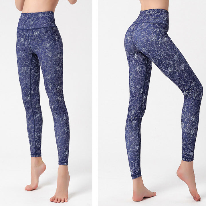 Buddha Stones Flowers Leaves Birds Print Pants Sports Fitness Yoga Leggings Women's Yoga Pants - image 17
