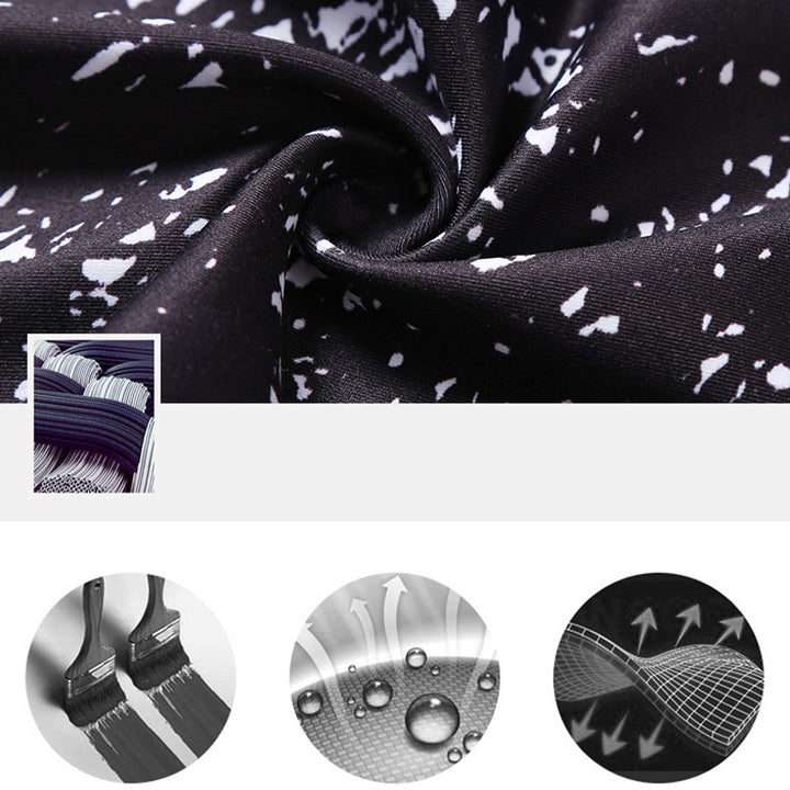 Buddha Stones Lines Weeds Sakura Flowers Black Tree Print Pants Sports Fitness Yoga Leggings Women's Yoga Pants - image 17