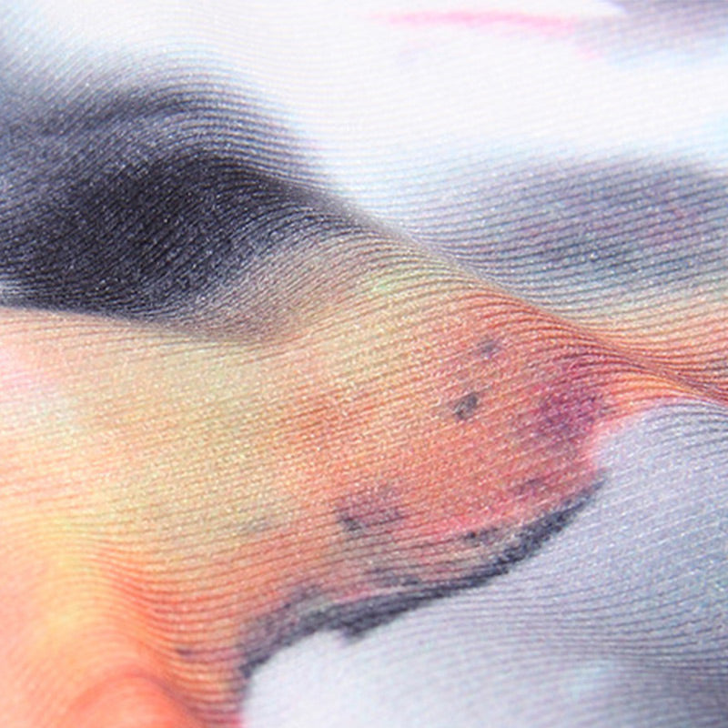 Buddha Stones Pink Flower White Colorful Ink White Print Leggings Sports Fitness Yoga Women's Pants - image 13