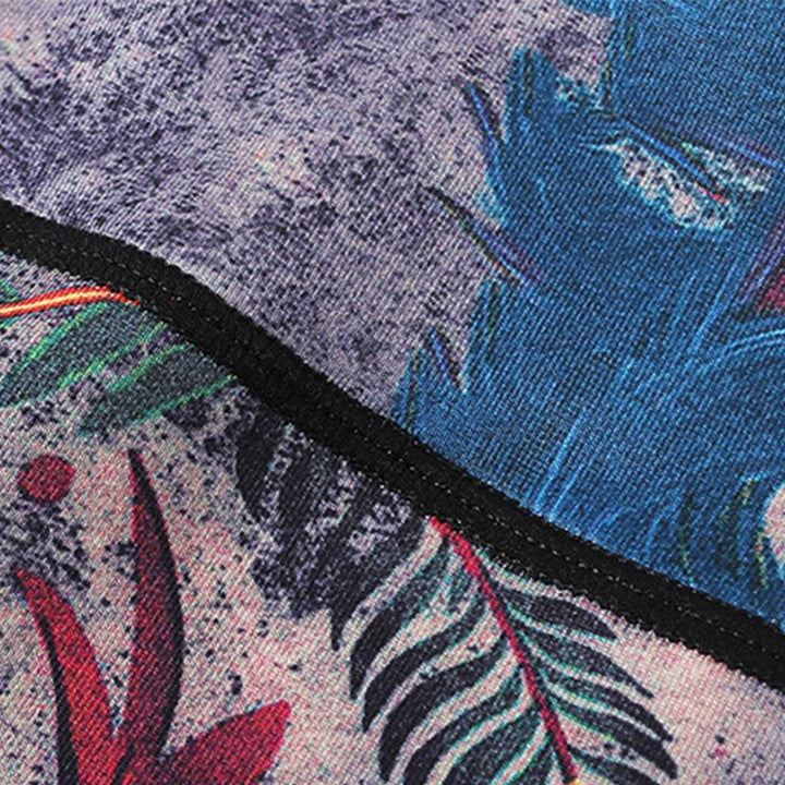 Buddha Stones Red Blue Peacock Feather Print Pants Sports Fitness Yoga Leggings Women's Yoga Pants - image 10