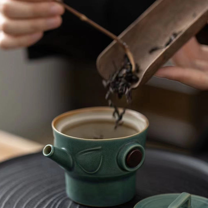 Buddha Stones Sanxingdui Ceramic Teacup Kung Fu Tea Cup With Bag - image 13