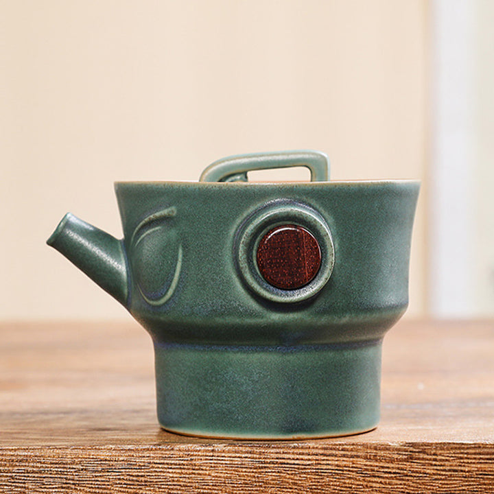 Buddha Stones Sanxingdui Ceramic Teacup Kung Fu Tea Cup With Bag - image 9