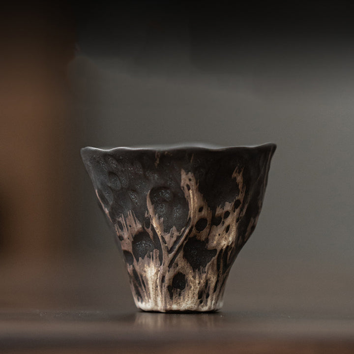 Buddha Stones Lotus Flower Shape Zen Ceramic Teacup Kung Fu Tea Cup 50ml - image 1