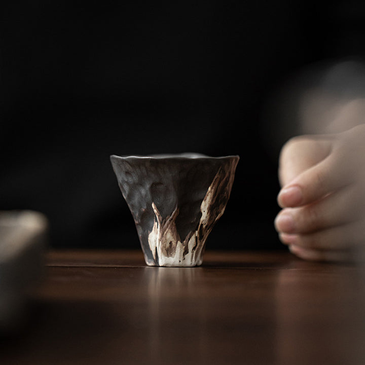 Buddha Stones Lotus Flower Shape Zen Ceramic Teacup Kung Fu Tea Cup 50ml - image 2