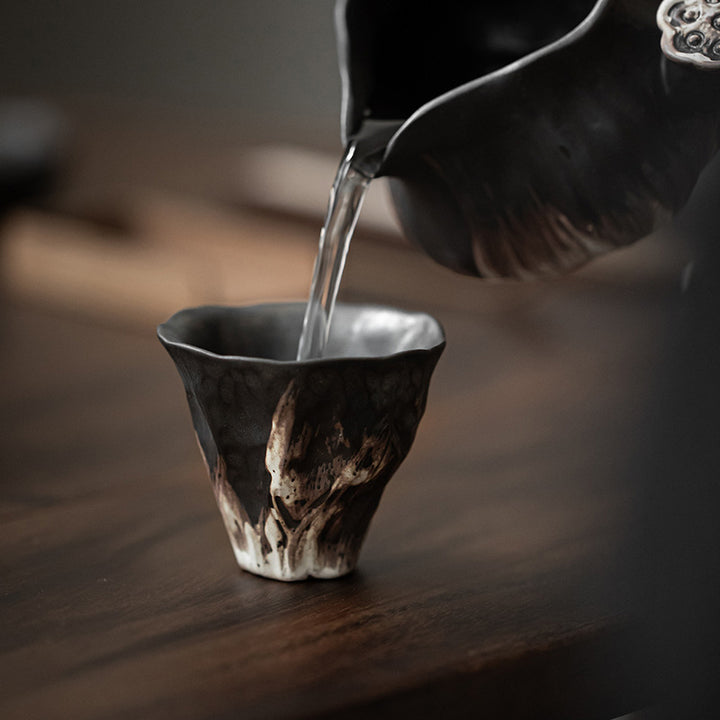 Buddha Stones Lotus Flower Shape Zen Ceramic Teacup Kung Fu Tea Cup 50ml - image 5