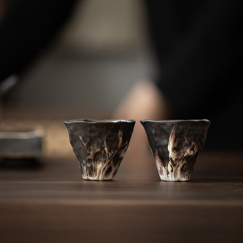 Buddha Stones Lotus Flower Shape Zen Ceramic Teacup Kung Fu Tea Cup 50ml - image 8