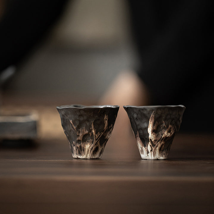 Buddha Stones Lotus Flower Shape Zen Ceramic Teacup Kung Fu Tea Cup 50ml - image 8