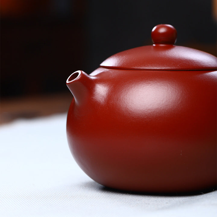 Buddha Stones Vintage Xishi Teapot Purple Clay Kung Fu Teapot 240ml - image 5