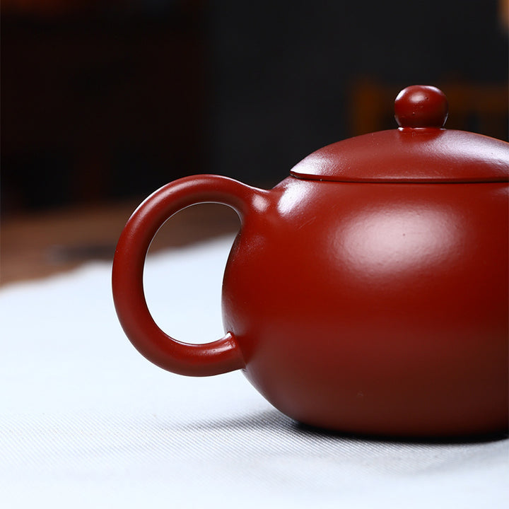 Buddha Stones Vintage Xishi Teapot Purple Clay Kung Fu Teapot 240ml - image 6