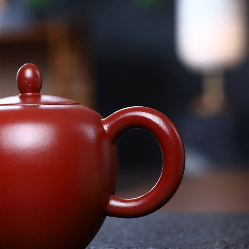 Buddha Stones Yixing Semi-handmade Brown Purple Clay Kung Fu Teapot 200ml - image 5