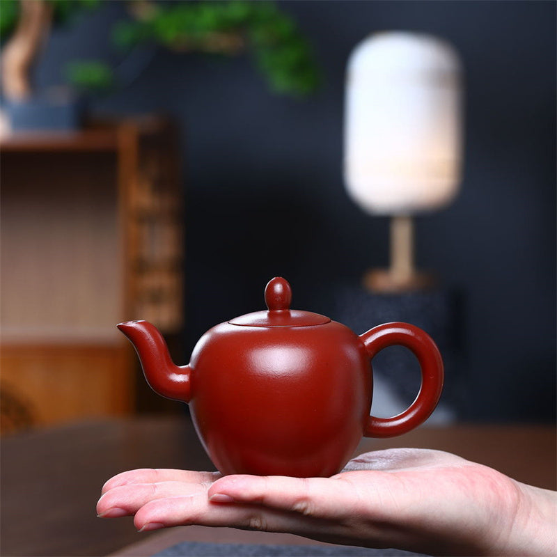 Buddha Stones Yixing Semi-handmade Brown Purple Clay Kung Fu Teapot 200ml - image 1