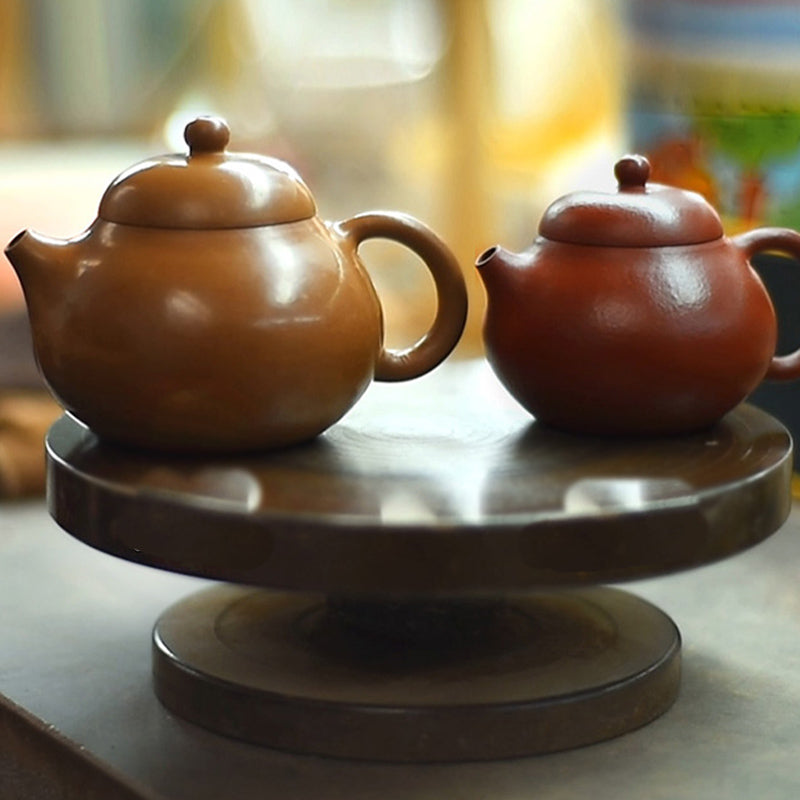 Buddha Stones Yixing All Handmade Wen Dan Brown Purple Clay Kung Fu Teapot - image 18