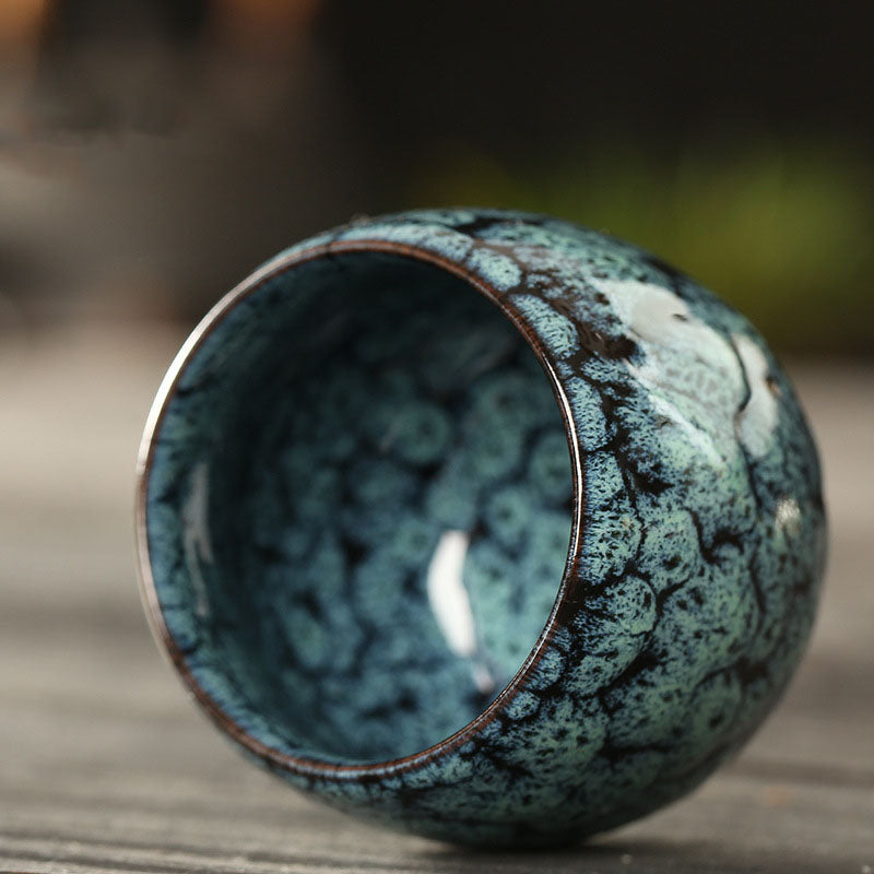 Buddha Stones Simple Multicolored Kiln Change Chinese Jianzhan Ceramic Teacup Kung Fu Tea Cup 110ml - image 12