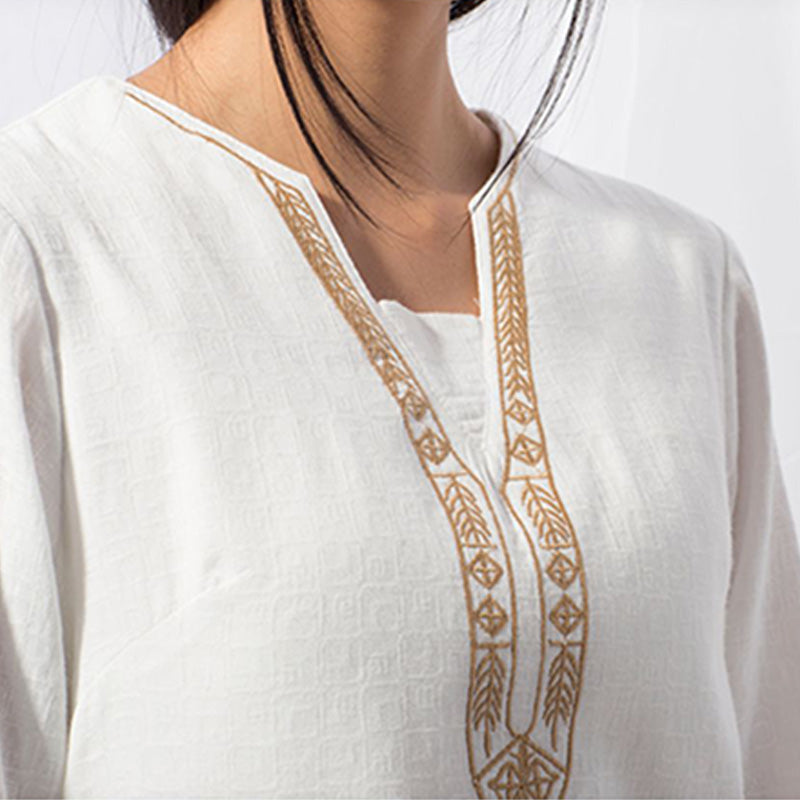 Buddha Stones 2Pcs Tai Chi Meditation Yoga Cotton Clothing Top Pants Women's Set - image 5