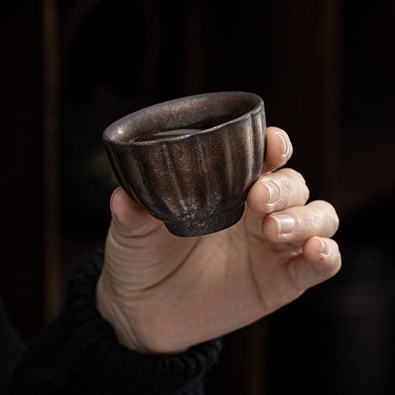Buddha Stones Lotus Pod Leaf Flower Auspicious Clouds Ceramic Teacup Kung Fu Tea Cup - image 11