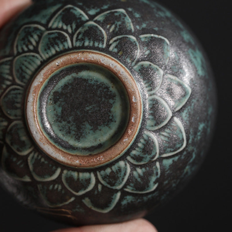 Buddha Stones Auspicious Crane Ceramic Teacup Kung Fu Tea Cup Bowl - image 6