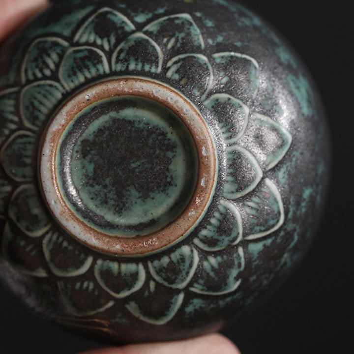 Buddha Stones Auspicious Crane Ceramic Teacup Kung Fu Tea Cup Bowl - image 6