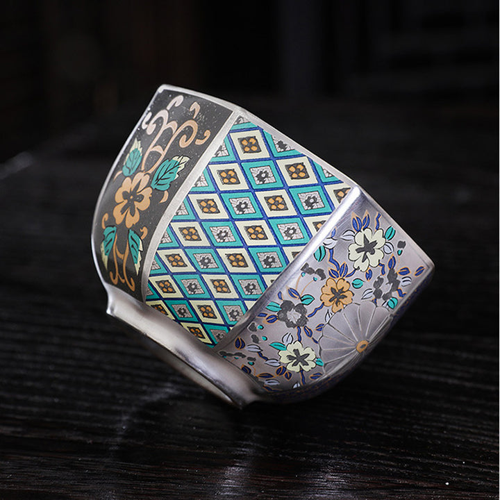 Buddha Stones Chrysanthemum Flowers Ceramic Teacup Kung Fu Tea Cup - image 3