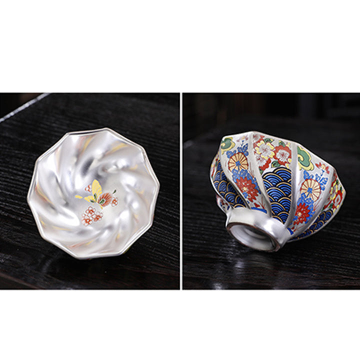 Buddha Stones Chrysanthemum Flowers Ceramic Teacup Kung Fu Tea Cup - image 17