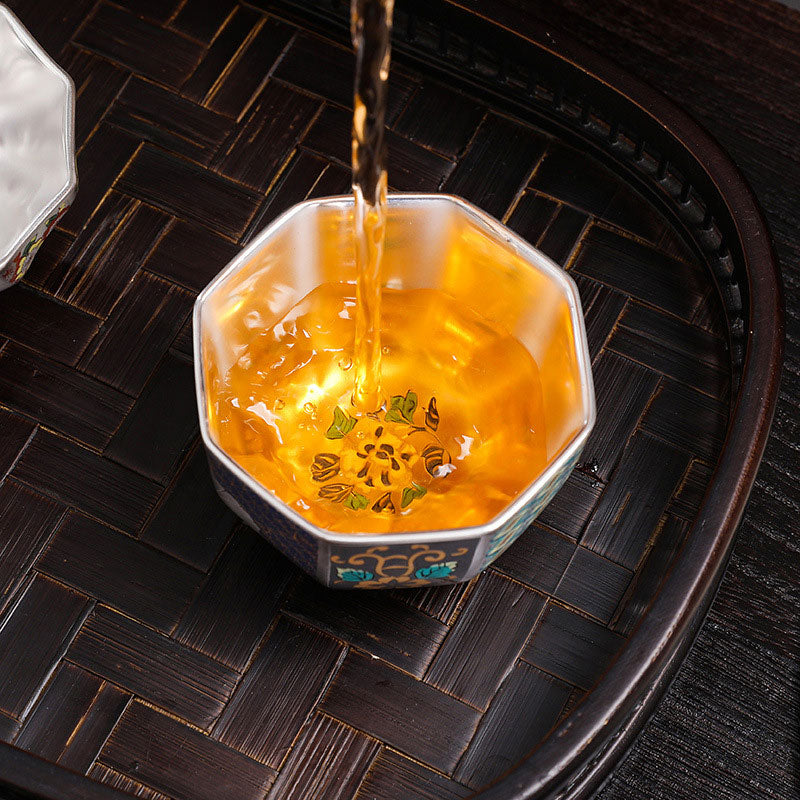 Buddha Stones Chrysanthemum Flowers Ceramic Teacup Kung Fu Tea Cup - image 11