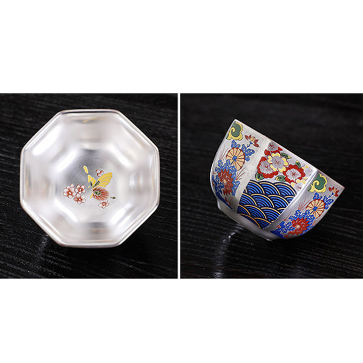 Buddha Stones Chrysanthemum Flowers Ceramic Teacup Kung Fu Tea Cup - image 13