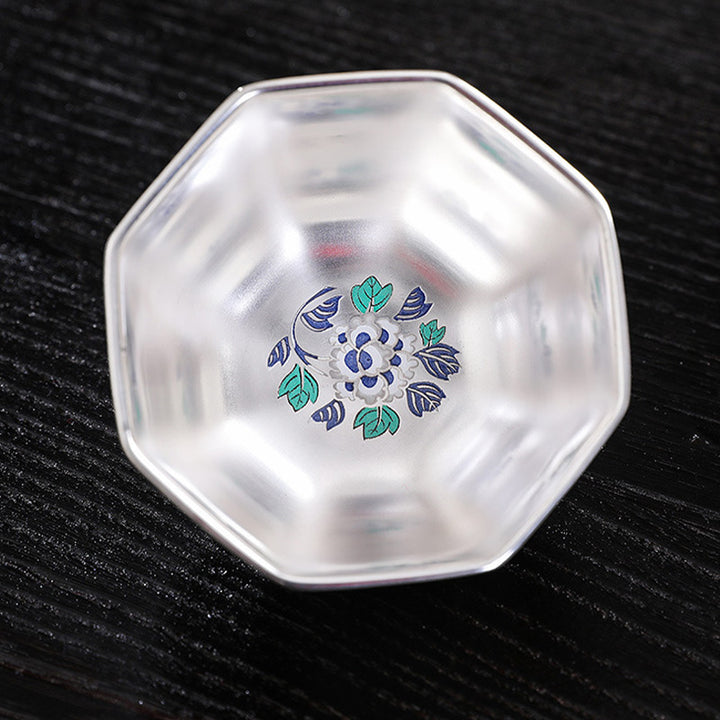 Buddha Stones Chrysanthemum Flowers Ceramic Teacup Kung Fu Tea Cup - image 4